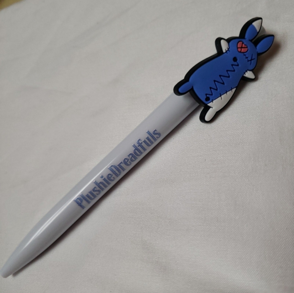 Plushie Dreadful Numb Bunny ink pen